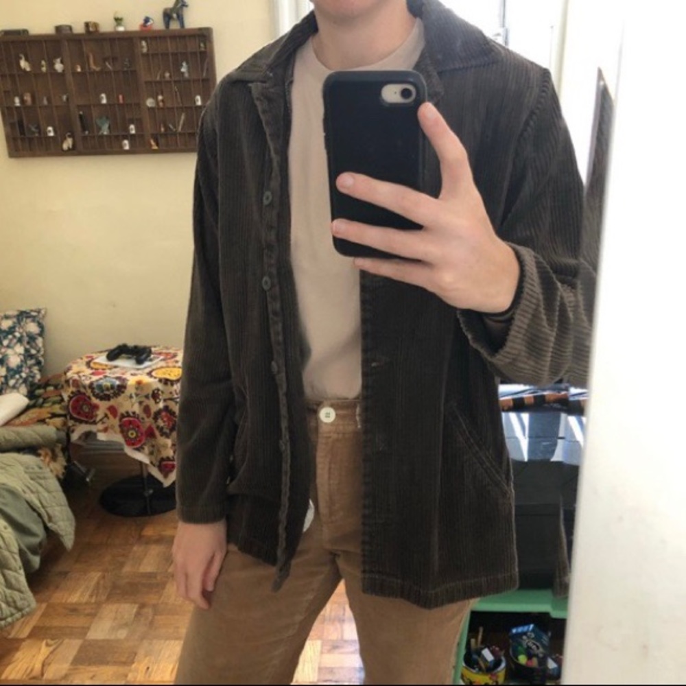 Vintage Bill Blass brown corduroy chore jacket